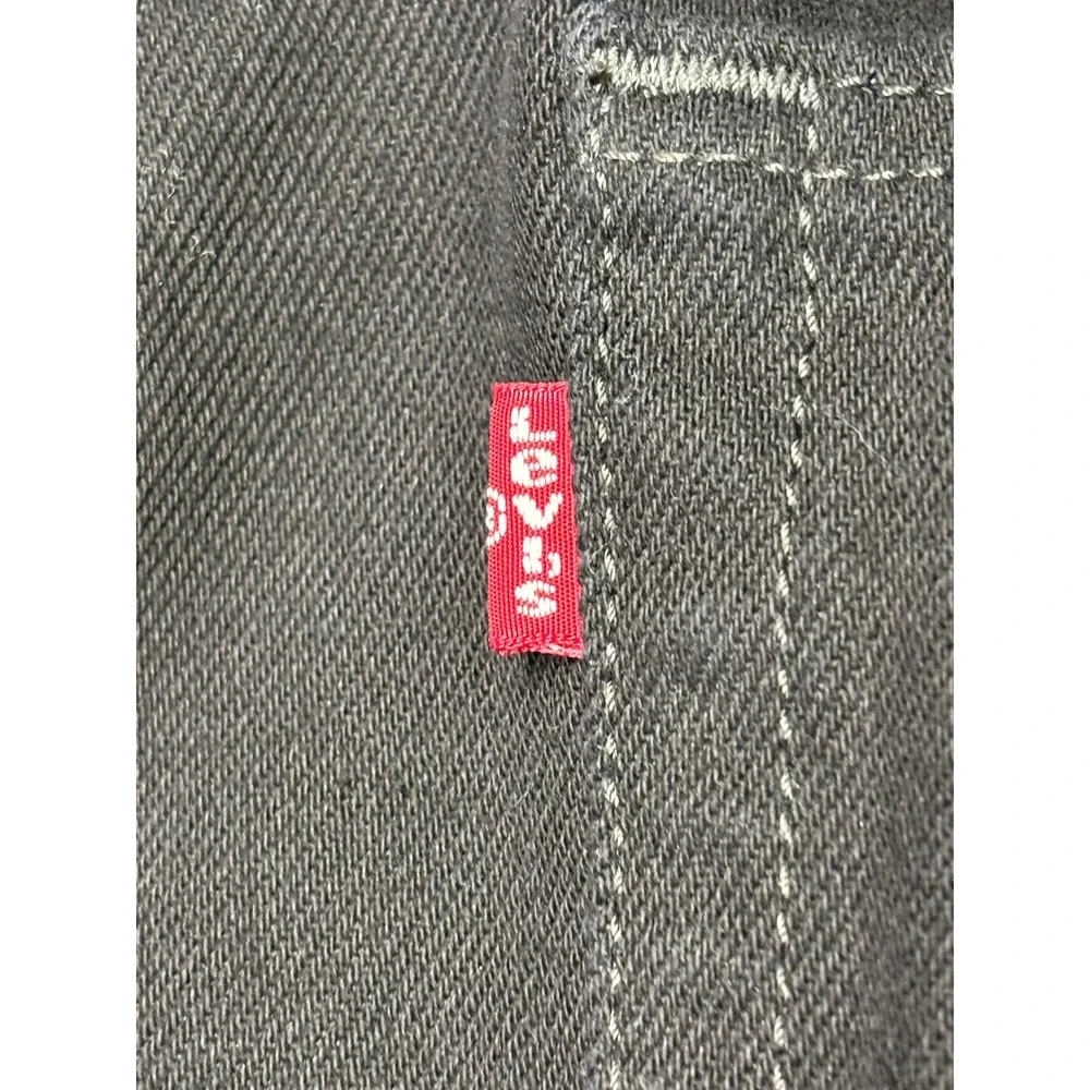 Levis 505 Regular Fit Black Jeans Mens W42 L28 Straight Leg‎ Denim 00505-0260